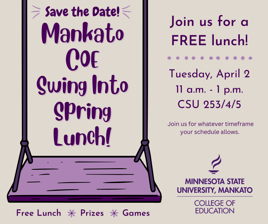 COE Swing into Spring Lunch Minnesota State University, Mankato