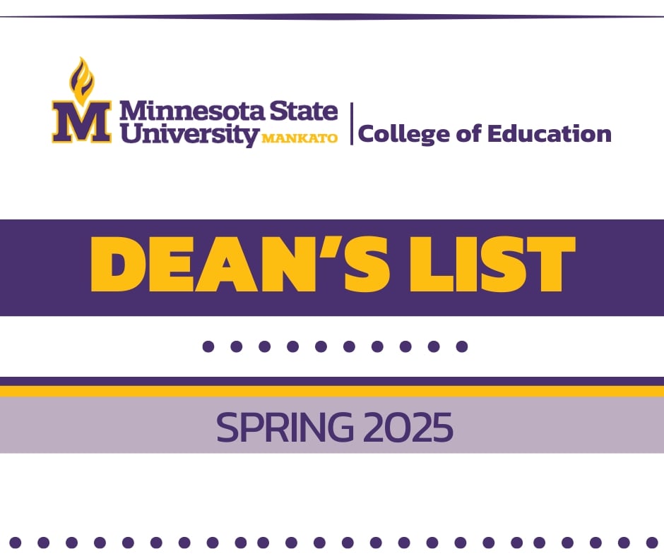 Dean's List Spring 2025 graphic.